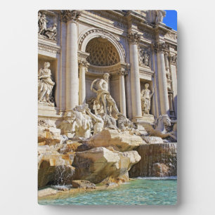 Trevi fountain plaque