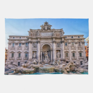 Trevi fountain, Roma, Italy Kitchen Towel