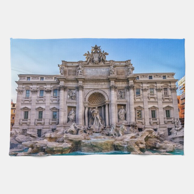 Trevi fountain, Roma, Italy Kitchen Towel (Horizontal)