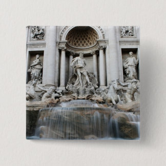 Trevi Fountain Rome 2 Inch Square Button