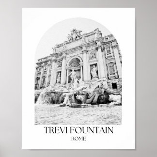 Trevi Fountain Rome Arch Photo Print
