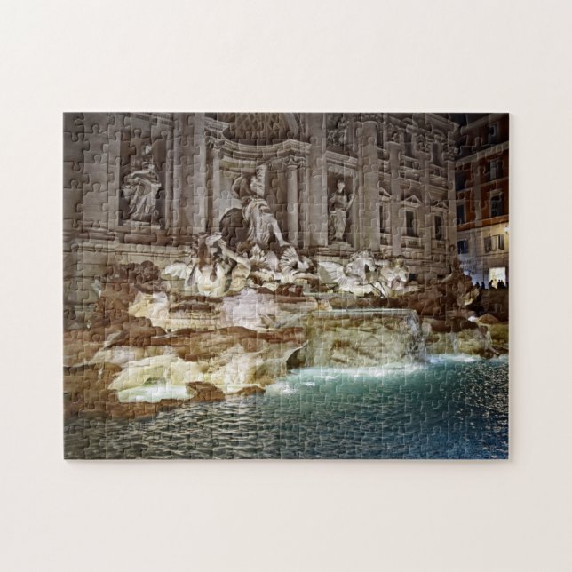 Trevi Fountain - Rome, Italy - 11x14 - 252 pcs Jigsaw Puzzle (Horizontal)