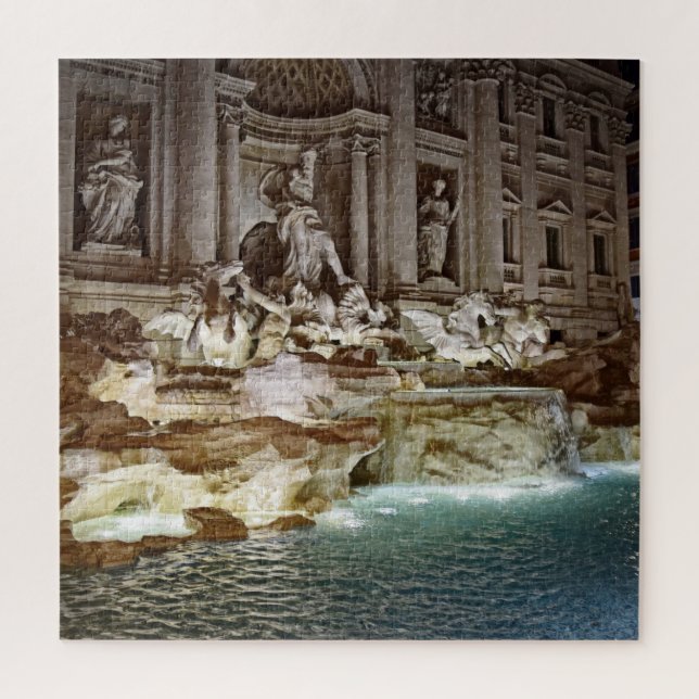 Trevi Fountain - Rome, Italy - 20x20 - 676 pcs Jigsaw Puzzle (Vertical)
