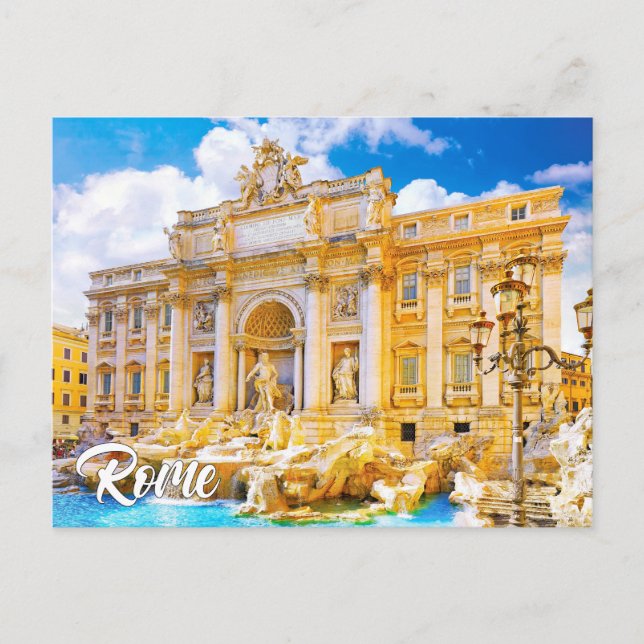Trevi Fountain, Rome, Italy Postcard (Front)
