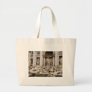 Trevi Fountain Rome Italy Travel Photo Large Tote Bag