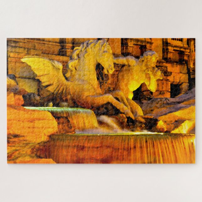 Trevi Fountain Rome. Jigsaw Puzzle (Horizontal)