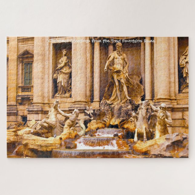 Trevi Fountain Rome. Jigsaw Puzzle (Horizontal)