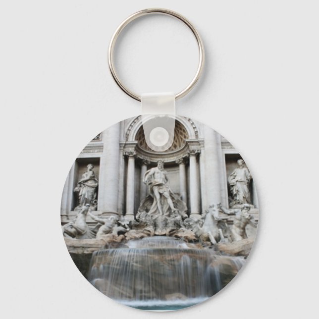 Trevi Fountain Rome Keychain (Front)