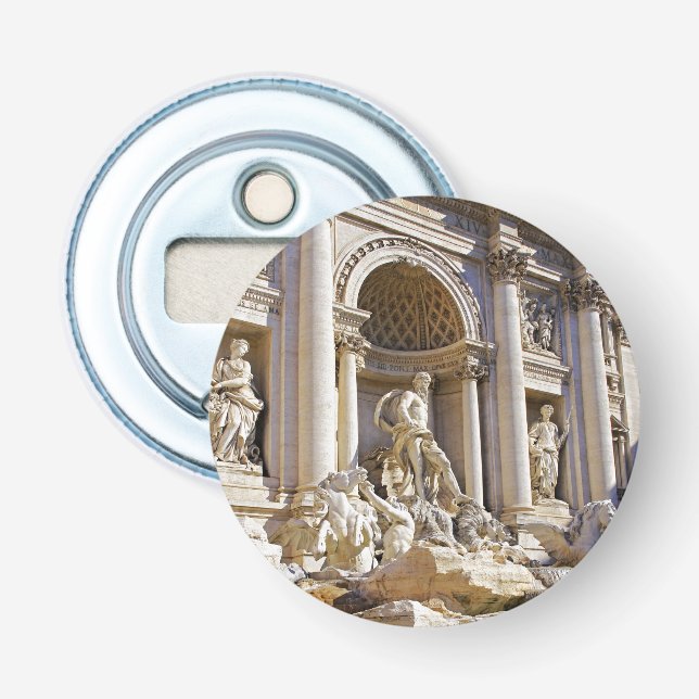 Trevi Fountain Rome Photography Bottle Opener (Front)