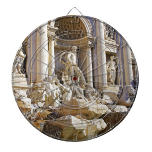 Trevi Fountain Rome Photography Dartboard