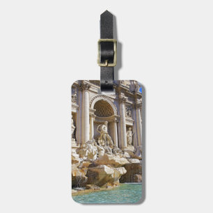 Trevi Fountain Rome Photography Luggage Tag