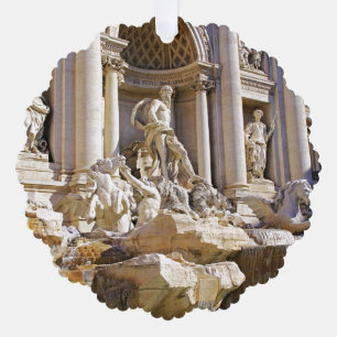 Trevi Fountain Rome Photography Ornament Card