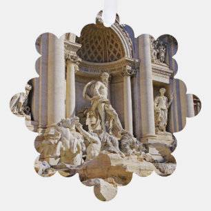 Trevi Fountain Rome Photography Ornament Card