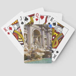 Trevi Fountain Rome Photography Playing Cards