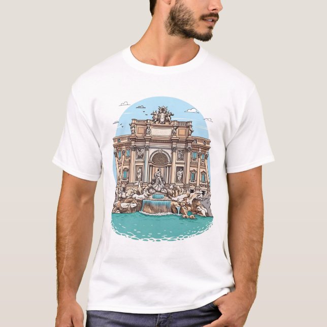 Trevi Fountain T-Shirt (Front)