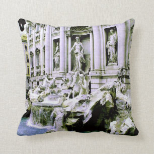 Trevi Fountain Throw Pillow