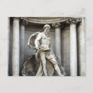 trevi man postcard