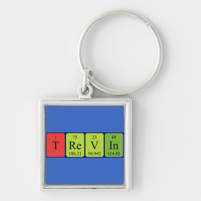 Trevin periodic table name keyring (Front)
