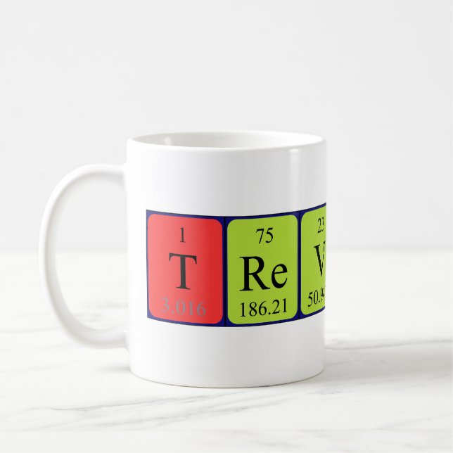 Trévion nom de table périodique mug (Gauche)