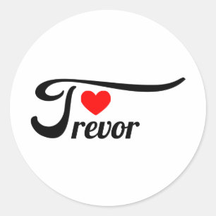 Trevor Classic Round Sticker