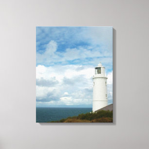 Trevose Head Lighthouse Cornwall England Canvas Print