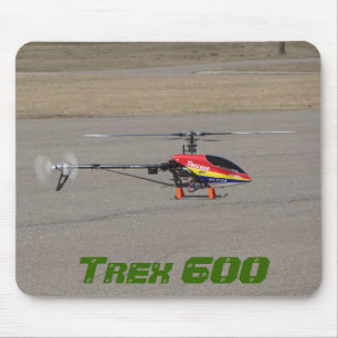 Trex 600 RC Helicopter Hovering Mouse Pad