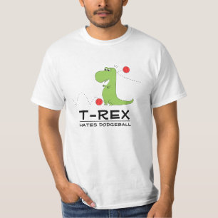 TRex déteste le T-shirt drôle de Dodgeball