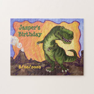 TRex Dino Personalized Birthday Puzzle
