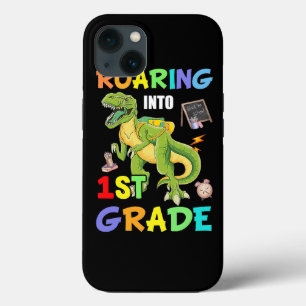 Trex Dinosaur Roaring Into 1st Grade Back to Schoo iPhone 13 Case