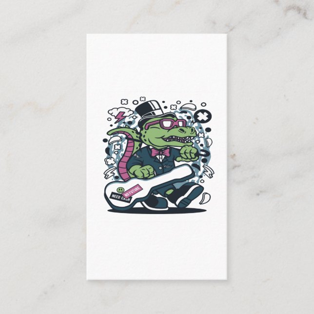 TRex Guitar Business Card (Front)