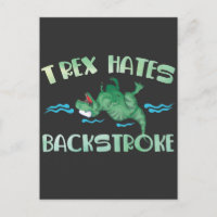 TRex Hates Backstroke water sports Dino Swimming