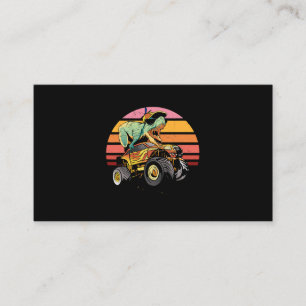 Trex Monster Truck Boys Dinosaur 2 Business Card