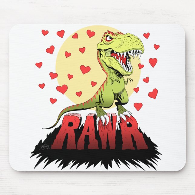 Trex Rawr Mouse Pad (Front)