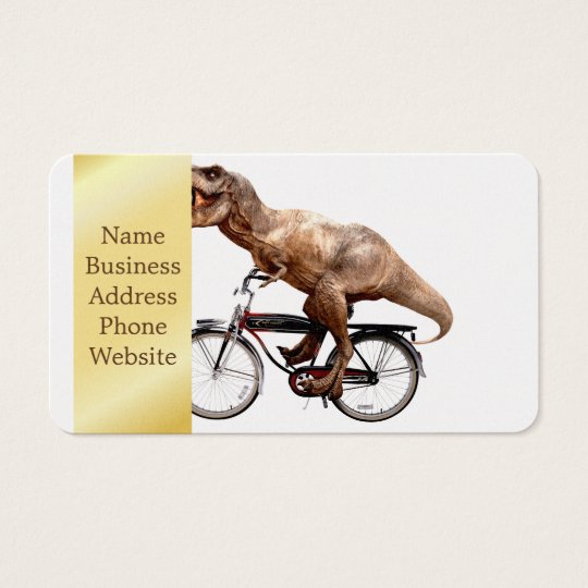 Trex riding bike business card