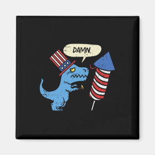 Trex Short Hands Firecracker Funny Firework 4th Of Magnet