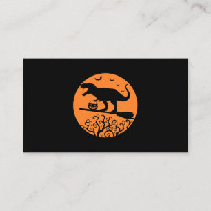 TRex Witch Dinosaur Kids Mens Womens Halloween Cos Business Card