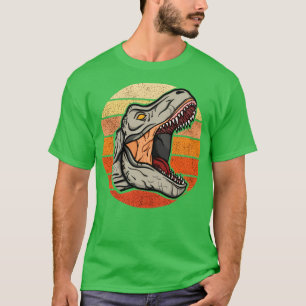 Trex with distressed retro sunset T-Shirt