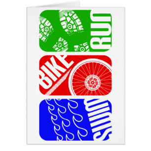 TRI blocs de couleur de triathlon