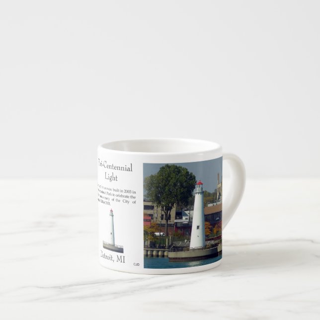 Tri Centennial Light espresso mug (Front Right)
