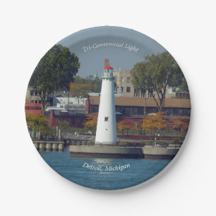 Tri Centennial Light paper plate