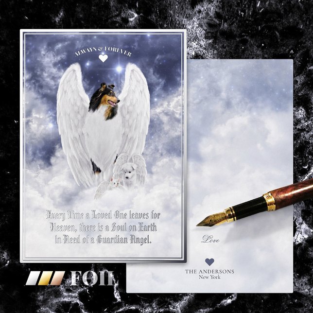 Tri Collie Angel & Cherub - Carte d'huile pour ani (Créateur téléchargé)