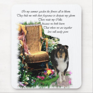Tri-Color Rough Collie Art Gifts Mouse Pad