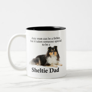 Tri-Color Sheltie Papa Mug