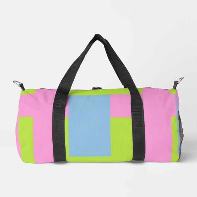 Tri Color Small Duffle Bag (Front)