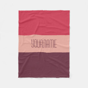Tri-Color Stripes couverture polaire personnalisé