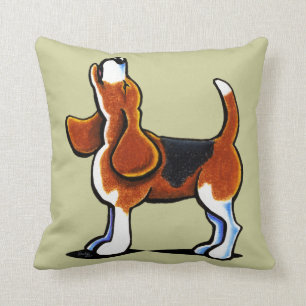 Tri-colour Beagle Bay Throw Pillow