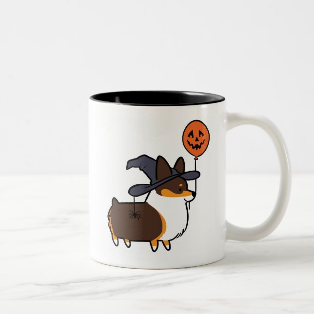 Tri-Colour Corgi Halloween Mug | CorgiThings (Right)