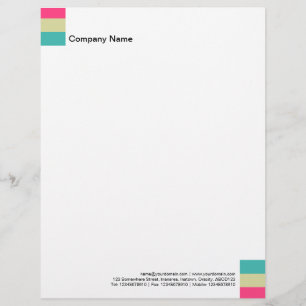 Tri-Colour Decoration 05 Letterhead