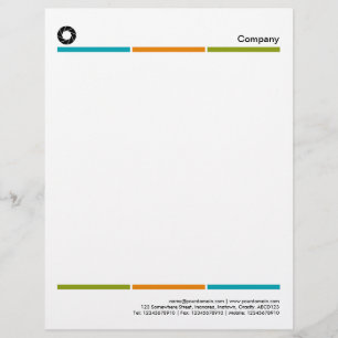 Tri-Colour Lines 01 - Aperture Logo Letterhead