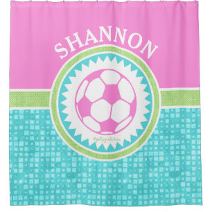 Tri-Colour Pastel Soccer With Aqua Tiles